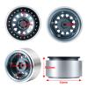 4 PCS RC Beadlock Wheels Aluminum 2.9" RC Wheel Rims for 1/10th RC Rock Crawler Axial SCX6 AXI05000 (Titanium Color) view 2