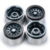 4 PCS RC Beadlock Wheels Aluminum 2.9" RC Wheel Rims for 1/10th RC Rock Crawler Axial SCX6 AXI05000 (Titanium Color) view 3