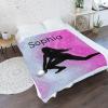 XOZOTY Cute Girls Volleyball Pink Personalized Blanket Nursery Swaddling Blankets for Gilrs Boys Kids Newborns Baby Shower Pet Gift 30 x 40 Inch view 2