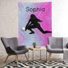 XOZOTY Cute Girls Volleyball Pink Personalized Blanket Nursery Swaddling Blankets for Gilrs Boys Kids Newborns Baby Shower Pet Gift 30 x 40 Inch view 3