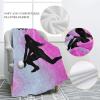 XOZOTY Cute Girls Volleyball Pink Personalized Blanket Nursery Swaddling Blankets for Gilrs Boys Kids Newborns Baby Shower Pet Gift 30 x 40 Inch view 4