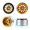 RCLIOLN 4PCS 2.9" RC Beadlock Aluminum Wheels Rims for Axial SCX6 AXI05000 1/10th RC Crawler Car (Gold) view 2