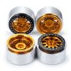RCLIOLN 4PCS 2.9" RC Beadlock Aluminum Wheels Rims for Axial SCX6 AXI05000 1/10th RC Crawler Car (Gold) view 3