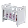 1:12 Scale Dollhouse Mini Crib: Wooden Baby Doll Crib for Dollhouse - Adorable Doll House Accessories and Furniture - Mini Baby Bed Cradle for Miniature Furniture 1 12 Scale 4.40 * 3.93 inches view 1