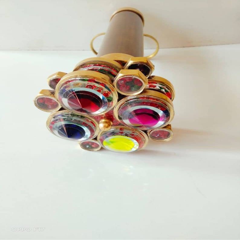 Unique Kaleidoscope Antique Kaleidoscope, Classic Kaleidoscope Double Wheel Kaleidoscope Gifts for Everyone by Unique Nautical Store