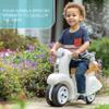 Step2 Ride Along Scooter Kids Push Car, Foot Powered Ride On Toy, Practice Balance with 4 Wheels, Made of Durable Plastic, Max Weight 40 lbs., For Toddlers 1.5-4 Years Old, White view 3