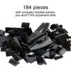 Apostrophe Games SR 71 Blackbird Jet Building Block Set - 184 Pieces - for Kids and Adults - Fits All Building Bricks view 2