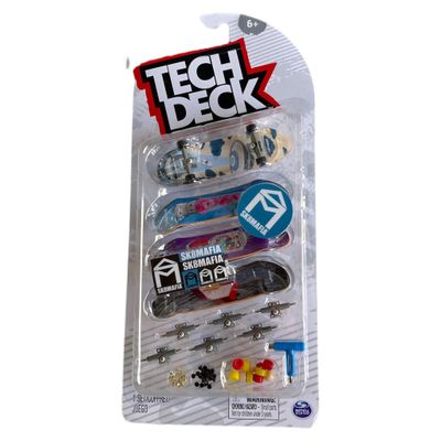 Tech Deck Deluxe Sk8shop 4 Pack Mini Skateboard Fingerboard Multi (SK8MAFIA)