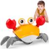 Hirger Crawling Crab Baby Toy Infant: Tummy Time Toys for Babies 3 6 9 12 18 24 36 Months, Walking Dancing Crab for Toddler 1 2 3 Year Old, 1st Music Birthday Gift for Boys Girls view 1