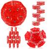 RoomyRoc Magnetic Fidget Sphere - Pentagons Magnets Balls - 12 Piece Set - Crystal Red - Magnet Fidgets Toy - Creativity Beyond Imagination, Inspirational, Recreational, Desk Toys for Adults view 1