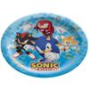 amscan Sonic The Hedgehog Round Paper Plates - 9" | Blue, Medium, Pack of 8 view 1