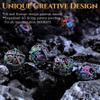 Metal DND Dice Set - Unique Round Hollow Orb Design for Better Rolling - Beautiful Dragon Set for Role Playing Games (RPG) - Stunning D&D Dungeons and Dragons Dice (Rainbow) view 4