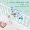 Upscale Trail Deluxe 5-Piece Spiral Plush Toy Set - Cute Hanging Baby Rattle Animals including Shark Ideal Stroller, Crib Mobile, & Car Seat Toys for Babies 0-6 months up to 1 Year Coral Blue view 4