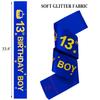 13th Birthday King Hat & Sash Set - Boys' Birthday Crown, Decoration & Accessories view 4