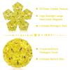 RoomyRoc Magnetic Fidget Sphere - Pentagons Magnets Balls - 12 Piece Set - Crystal Golden - Magnet Fidgets Toy - Creativity Beyond Imagination, Inspirational, Recreational, Desk Toys for Adults view 3