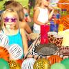Jerify 169 Pieces Jungle Safari Zoo Animal Print Birthday Party Supplies Including Paper Plates Leopard Giraffe Cups Napkins Jungle Tablecloth Cheetah Table Cover Balloons Spoons Fork Party Decoration view 3