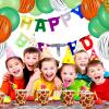 Jerify 169 Pieces Jungle Safari Zoo Animal Print Birthday Party Supplies Including Paper Plates Leopard Giraffe Cups Napkins Jungle Tablecloth Cheetah Table Cover Balloons Spoons Fork Party Decoration view 4