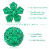Magnetic Fidget Sphere - Pentagons Magnets Balls - 12 Piece Set - Crystal Green - Magnet Fidgets Toy - Creativity Beyond Imagination, Inspirational, Recreational, Desk Toys for Adults view 3