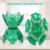 Magnetic Fidget Sphere - Pentagons Magnets Balls - 12 Piece Set - Crystal Green - Magnet Fidgets Toy - Creativity Beyond Imagination, Inspirational, Recreational, Desk Toys for Adults view 4