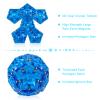RoomyRoc Magnetic Fidget Sphere - Pentagons Magnets Balls - 12 Piece Set - Crystal Blue - Magnet Fidgets Toy - Creativity Beyond Imagination, Inspirational, Recreational, Desk Toys for Adults view 3