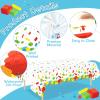 3 Pcs Building Blocks Tablecloth 105 x 54 inches - Building Blocks Theme Party Decorations Disposable Plastic Table Cover for Children Kids Birthday Party Decor Supplies Favors (White) view 3