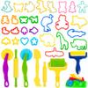 Oun Nana 36-Piece Dough Tool Set for Kids Ages 3-8  Includes Animal Cutters, Rolling Pins, Rollers, Random Colors view 1