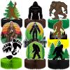 9 Pcs Bigfoot Party Decorations Bigfoot Honeycomb Centerpiece Sasquatch Decor Double Side Table Topper Birthday Favors for Men Outdoor Jungle Party Gift Supplies view 1