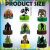 9 Pcs Bigfoot Party Decorations Bigfoot Honeycomb Centerpiece Sasquatch Decor Double Side Table Topper Birthday Favors for Men Outdoor Jungle Party Gift Supplies view 2