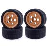 Greendhat 4Pcs 109X51mm Wheel Tires Tyre 17mm Hex for 1/7 ZD Racing EX-07 EX07 Arrma Infraction Felony RC Car Upgrade Parts ( Color : Orange ) view 1