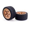 Greendhat 4Pcs 109X51mm Wheel Tires Tyre 17mm Hex for 1/7 ZD Racing EX-07 EX07 Arrma Infraction Felony RC Car Upgrade Parts ( Color : Orange ) view 4