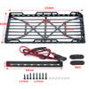 1/24th RC Roof Rack Luggage Carrier with 8LED Light Bar for Axial SCX24 AXI00002 JLU CRC 1:24 RC Crawler Car view 2