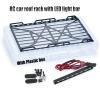 1/24th RC Roof Rack Luggage Carrier with 8LED Light Bar for Axial SCX24 AXI00002 JLU CRC 1:24 RC Crawler Car view 4