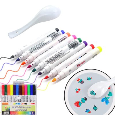 Bonseor Magical Floating Ink Pen, 12pcs Multicolor Magic Water Painting Kit with Floating Ink Markers