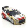 Norev Car 1/64 - Citroen DS3 WRC no.1 Abu Dhabi - Red Side Mirrors - 3 inches Metal Car view 1