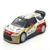 Norev Car 1/64 - Citroen DS3 WRC no.1 Abu Dhabi - Red Side Mirrors - 3 inches Metal Car view 3