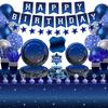 221 Pack Space Galaxy Party Supplies Ramadan Decoration Starry Night Tableware Set Space Birthday Banner Star Garlands Outer Tablecloth Galaxy Planet Themed Birthday Party Decorations Serves 20 view 1