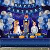 221 Pack Space Galaxy Party Supplies Ramadan Decoration Starry Night Tableware Set Space Birthday Banner Star Garlands Outer Tablecloth Galaxy Planet Themed Birthday Party Decorations Serves 20 view 3
