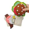 Pretend Play Food Toy Set for Kids,13-Piece Hamburger and Sandwich Soft Pretend Food Playset for Kids,Felt Sandwich with Beef Steak,Vegetables for Toddlers 3 4 5 6 Years Old view 2