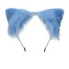 VIGVAN Cat Cosplay Ears Accessories Punk Gothic Cross Cat Ears Headbands Clips (Blue) view 2