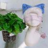 VIGVAN Cat Cosplay Ears Accessories Punk Gothic Cross Cat Ears Headbands Clips (Blue) view 3