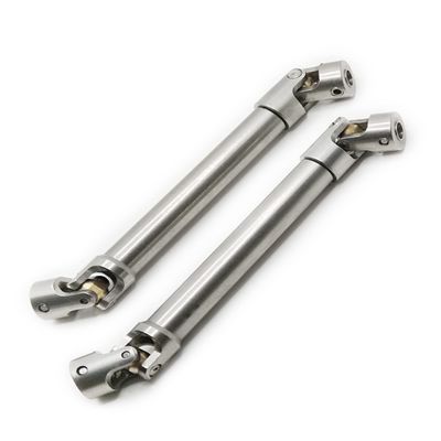 VICRAZZE 112-165mm 2pcs Stainless Steel Drive Shaft for 1/10 RC Crawler Traxxas TRX6 Axial SCX10 Wraith Capra D90 TF2 Redcat GEN8