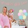 Fangleland Sprinkle Decorations for Girls, Sprinkled With Love Rose Gold Balloon Banner Cake Topper, Gender Reveal Baby Shower Party Supplies view 4