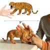 Gemini&Genius Safari Animal Figures Toys, Tiger Figurine Wildlife World Figures for Nature Science Learning, Jungle Animals Gifts for Kids view 3