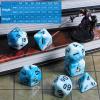 CiaraQ DND Polyhedral Dice Set with a Black Dice Bag for D&D RPG MTG Role Playing Table Games view 3