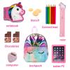 DONTNO American 18 Inch Doll Accessories, Cute School Supplies Set - Denim Suspenders, Doll Bag, Pencil, Ruler view 4