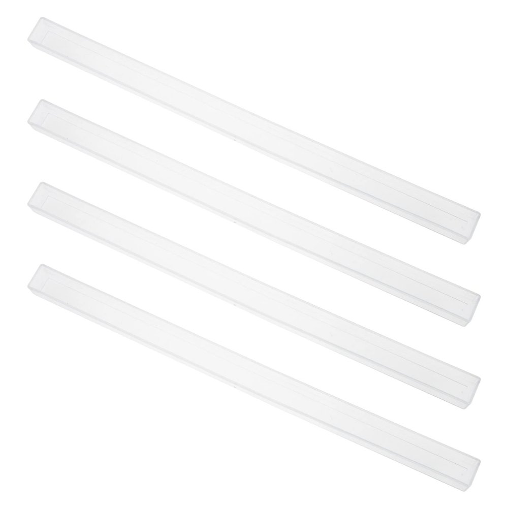 YARNOW Transparent Mahjong Display Rack, Set of 4 Mahjong Tile Pushers, Mahjong Racks with Pushers ( 9.8 Inch Long )