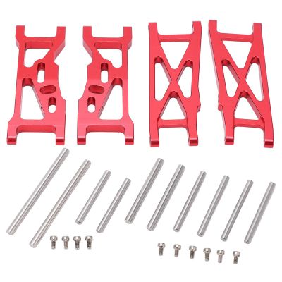 EVTSCAN RC Aluminum Front and Rear Suspension Arms for LOSI 22S SCT 1/10 RC Short Course Truck Upgrade Parts(Red)