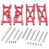 EVTSCAN RC Aluminum Front and Rear Suspension Arms for LOSI 22S SCT 1/10 RC Short Course Truck Upgrade Parts(Red) view 1