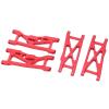 EVTSCAN RC Aluminum Front and Rear Suspension Arms for LOSI 22S SCT 1/10 RC Short Course Truck Upgrade Parts(Red) view 2