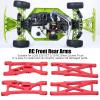 EVTSCAN RC Aluminum Front and Rear Suspension Arms for LOSI 22S SCT 1/10 RC Short Course Truck Upgrade Parts(Red) view 3